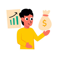 people character business flat vector illustration