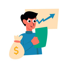 people character business flat vector illustration