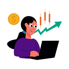 people character business flat vector illustration