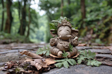 ganesh chturthi concept beautiful statue of lord ganesha