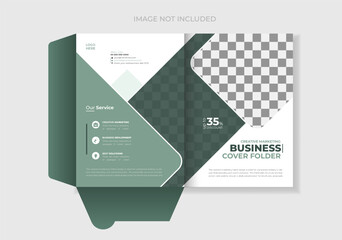 Presentation folder template design, Folder design, cover for catalog, brochures, Annual report background for business design, red Gradient color template