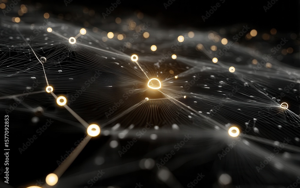 Aufkleber conceptual internet communication network abstract connection points