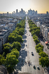 aerial view of the city paris