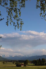 Beautiful mountain range is visible in the distance