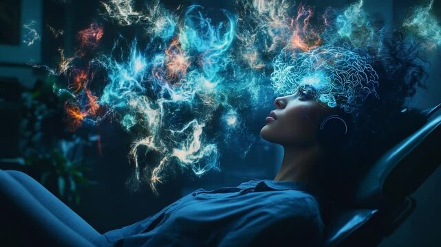 futuristic neural activity visualization brain interface
