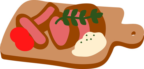 스테이크 일러스트