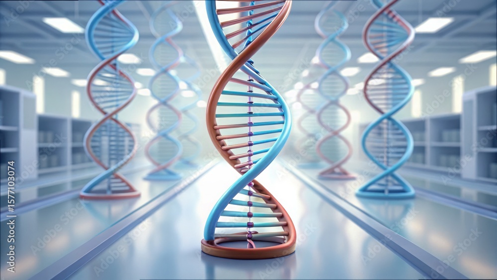 Poster advanced dna visualization and editing in biotechnology lab environment