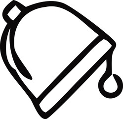 Christmas Vector Icon Set, Background, Black, Isolated