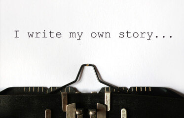 I write my own story