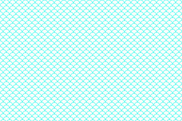 Blue tosca scale or skin texture of snake, fish, dragon, reptile, mermaid seamless pattern isolated on transparent background. Simple geometric style of fish, mermaid, reptile, snake skin or scale.
