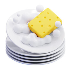 Cake with Sponge and Cream Layers