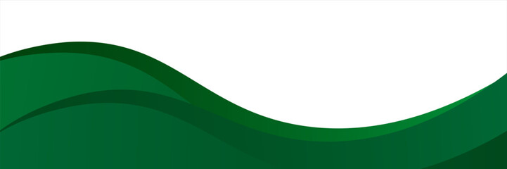 Vector green line background curve element with white space for text and message design, overlapping layers, vector