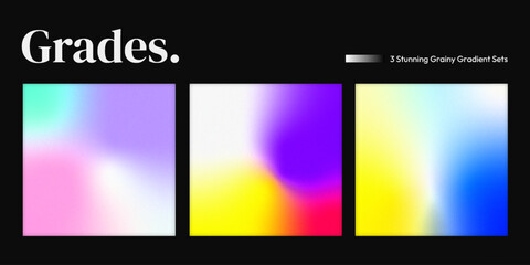 Vibrant Grainy Gradient Backgrounds