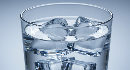 Glass of Ice Water: Refreshing Hydration