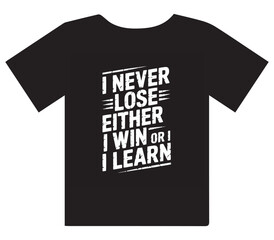 Fototapeta premium Motivating quote tee 