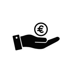 ユーロ支払い・寄付アイコン / Euro Payment or Donation Icon