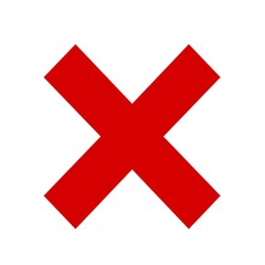 red cross mark