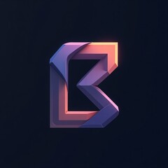 letter B logo design on isolated background