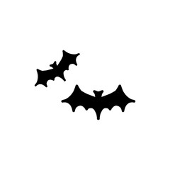 Fototapeta premium Bat Icon – コウモリのアイコン（ハロウィン・夜・ホラー）