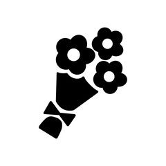 【Lifestyle Icons – Transport】Flower Bouquet Icon – 花束のアイコン（贈り物・感謝・お祝い）