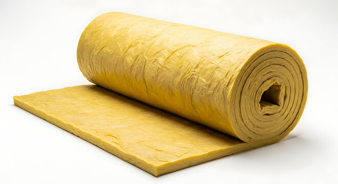 Isolated brown paper bag roll