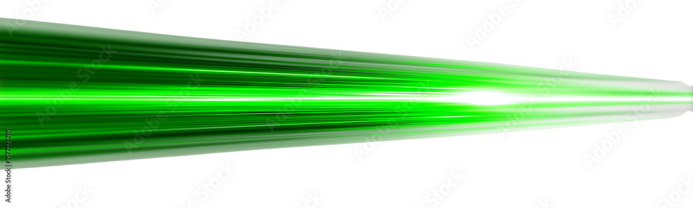 Poster neon green rays on a png vector background. futuristic abstract design with dynamic speed lines. gre