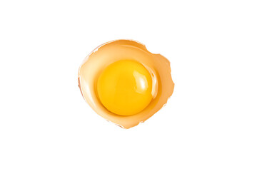 an egg is in a shell on a white surface
