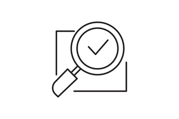 Magnifying glass icon: a versatile vector symbol for search, zoom, and finding objects on the web