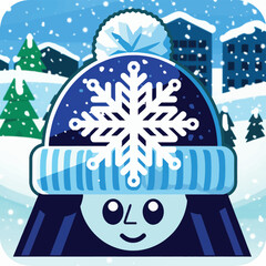 2d vector illustration icon, set of vibrant representing unique winter activities and sports
