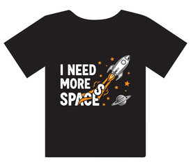 Blast off to adventure with this cool rocket and planet graphic tee design!