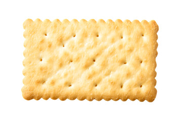 a cracker with a white background