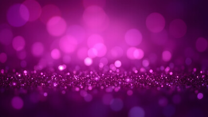 Pink and Purple Bokeh Glitter Particles Moving Abstract Background Loop. Festive VJ Backdrop.