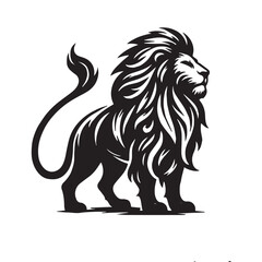 Lion Silhouette – Vector Illustration

Standing Lion – Black and White Art

Wild Lion Icon – Silhouette Vector
