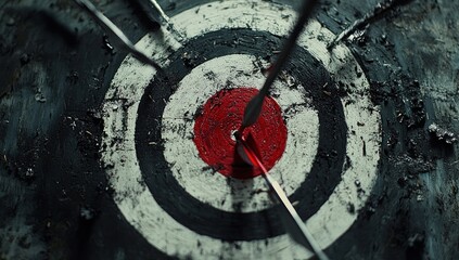 Arrows in a target
