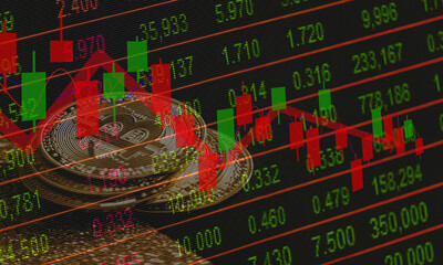 Business stock market graph image