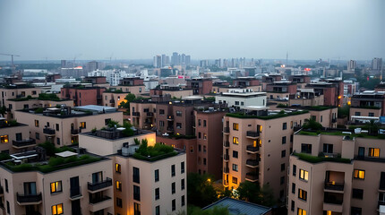 Naklejka premium panorama of the city