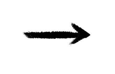 Arrow vector marker isolated mark hand draw. grunge