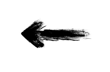 Arrow vector marker isolated mark hand draw. grunge