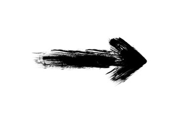 Arrow vector marker isolated mark hand draw. grunge