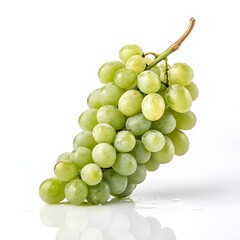 Thompson Seedless Grape – Crisp, Sweet Green Grapes in a Classic Cluster on White Background