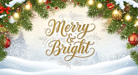 Merry & Bright: A Festive Christmas Greeting