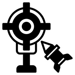 Obraz premium Dart outline mixed icon