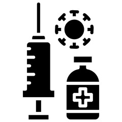 Vaccine Glyph Icon