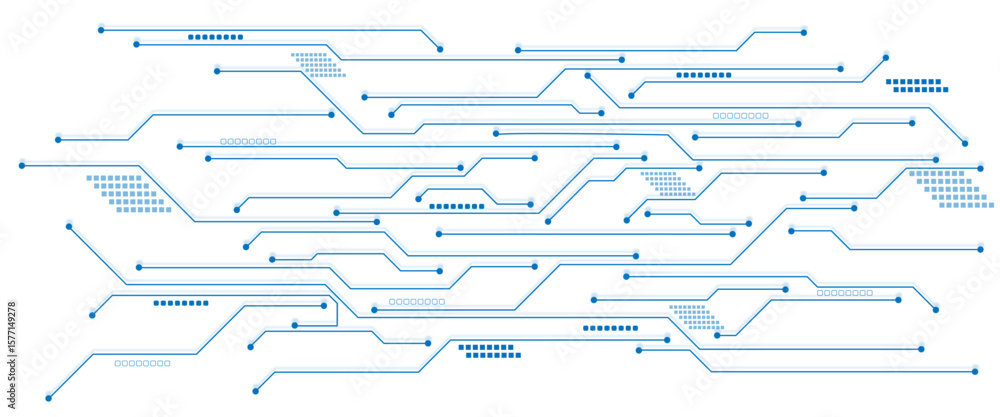 Poster vector high-tech technology background. circuit board, abstract modern digital science technology fu