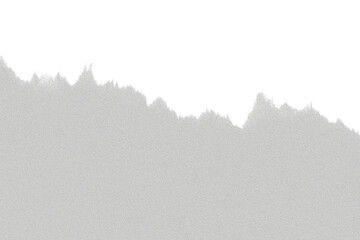 Abstract grayscale image depicting a jagged, irregular horizon line against a textured. The horizon...