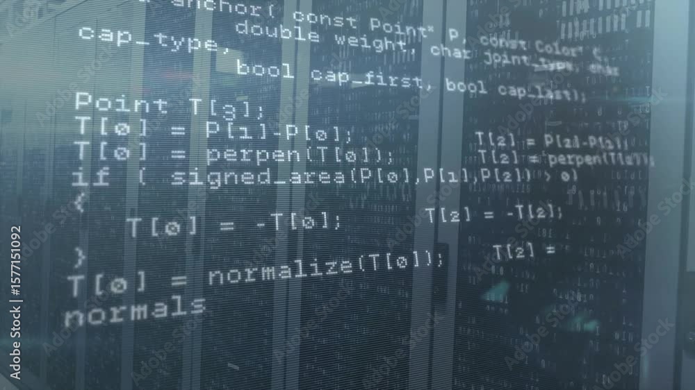Poster starting c++ overlay scrolling through buffer init, polyline intersection visualizing code flow