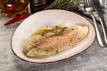 Baked tilapia fish with spices