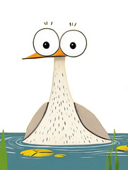 bird on the water