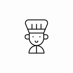 happy chef icon icon sign vector