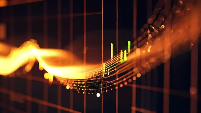 Tokenomics Animation with Deflationary Burn Effects and Supply Shock	